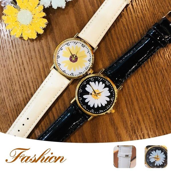 fashion small daisies women watches leather band watch women's dress quartz wristwatch zegarek damski gift wristwatches, Slivery;brown
fashion small daisies women watches leather band watch women's dress quartz wristwatch zegarek damski gift wristwatches, Slivery;brown
