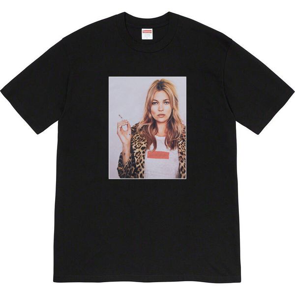 supre 12ss kate moss p tee leopard smoking character short-sleeved t-shirt, White;black
supre 12ss kate moss p tee leopard smoking character short-sleeved t-shirt, White;black