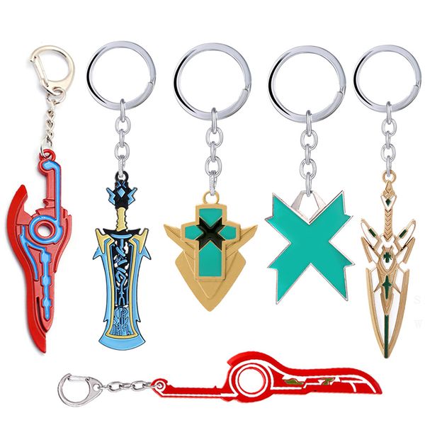 10pcXenoblade Chronicles 2 Keychain Red Metal MONADO Mythra Hikari Pyra Homura Sword Weapon Pendant Keyring for Men Women Jewelry
10pcXenoblade Chronicles 2 Keychain Red Metal MONADO Mythra Hikari Pyra Homura Sword Weapon Pendant Keyring for Men Women Jewelry