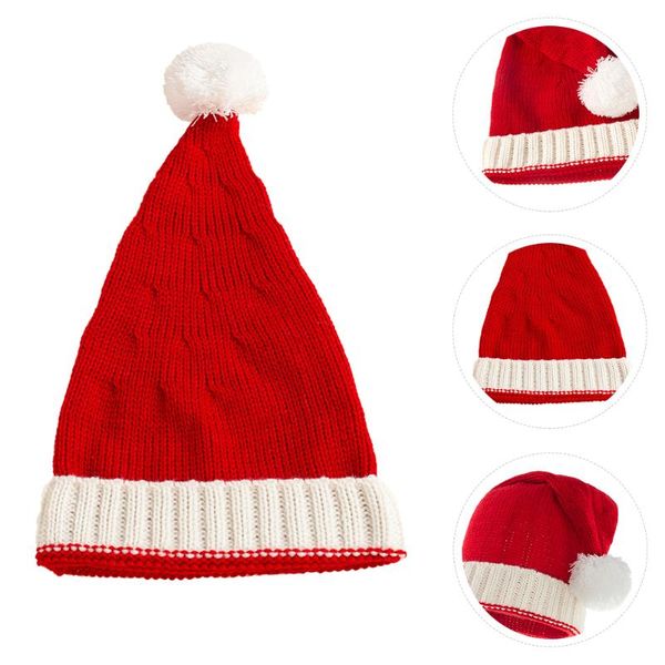 wide brim hats christmas santa hat xmas holiday knitted pom caps winter beanie, Blue;gray
wide brim hats christmas santa hat xmas holiday knitted pom caps winter beanie, Blue;gray