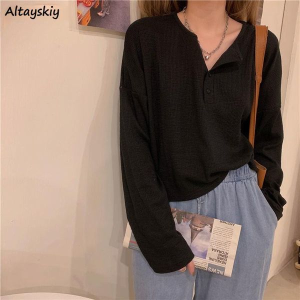 long sleeve t-shirts women solid harajuku basic plus size loose thickening ins female clothing o-neck simple tees daily women's t-shirt, White
long sleeve t-shirts women solid harajuku basic plus size loose thickening ins female clothing o-neck simple tees daily women's t-shirt, White