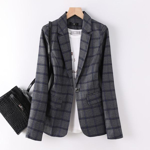 women's suits & blazers new plus size 4xl female jacket blazer women spring autumn long sleeve one button red blue plaid coats 686r, White;black
women's suits & blazers new plus size 4xl female jacket blazer women spring autumn long sleeve one button red blue plaid coats 686r, White;black
