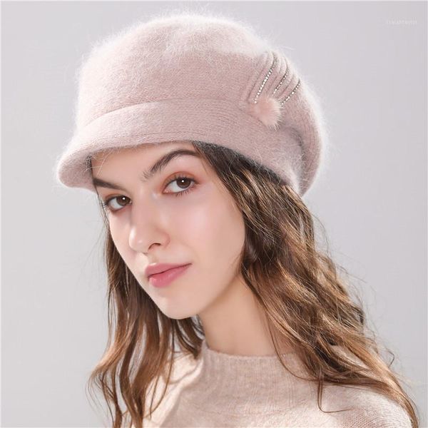 berets girls hat knitted winter beret for girl angola fur fashion beanie cap with brim, Blue;gray
berets girls hat knitted winter beret for girl angola fur fashion beanie cap with brim, Blue;gray