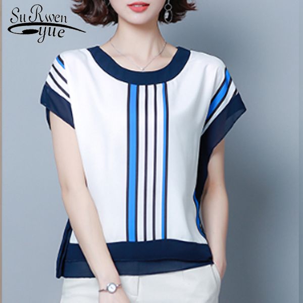 striped chiffon blouse women blusas mujer de moda summer blouses short sleeve s and 4537 50 210521, White
striped chiffon blouse women blusas mujer de moda summer blouses short sleeve s and 4537 50 210521, White