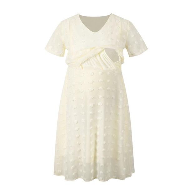 maternity dresses summer casual breastfeeding plus size chiffon short sleeve solid nursing clothes for pregnant women, White
maternity dresses summer casual breastfeeding plus size chiffon short sleeve solid nursing clothes for pregnant women, White