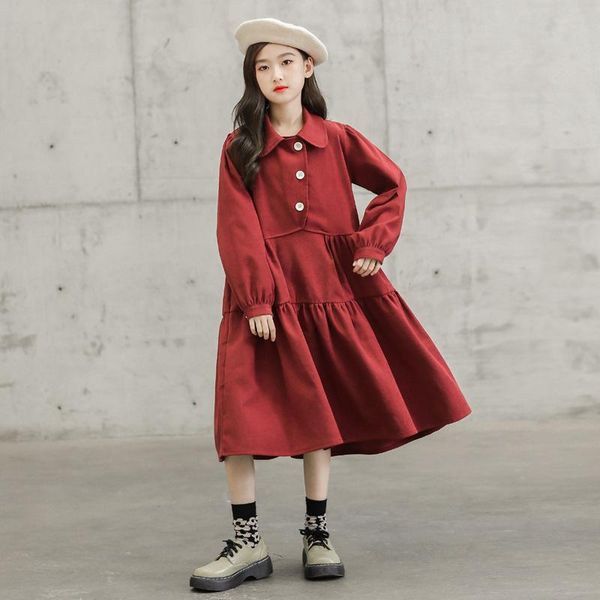 girl's dresses 6 to 16 kids and teen girls corduroy dress 2021 autumn fashionable princess leisure children elegant clothing, #6606, Red;yellow
girl's dresses 6 to 16 kids and teen girls corduroy dress 2021 autumn fashionable princess leisure children elegant clothing, #6606, Red;yellow