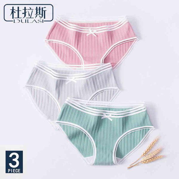 women's panties cotton bow women underwear striped briefs breathable for girls panty lady mid-waist seamless underpants dulasi 3pcs/lot, Black;pink
women's panties cotton bow women underwear striped briefs breathable for girls panty lady mid-waist seamless underpants dulasi 3pcs/lot, Black;pink