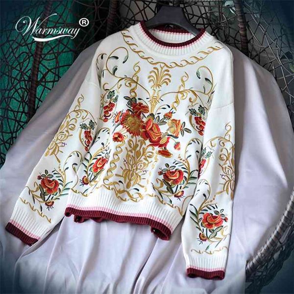luxury floral embroidery autumn winter wool blend jumper sweater women's runway thick knitting pullover c-129 210522, White;black
luxury floral embroidery autumn winter wool blend jumper sweater women's runway thick knitting pullover c-129 210522, White;black