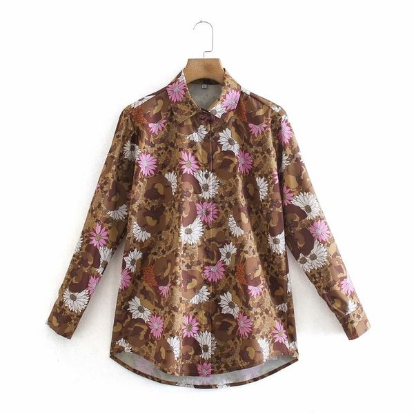 women's blouses & shirts fashion high-quality simple casual digital printing single-breasted chrysanthemum shirt serx, White
women's blouses & shirts fashion high-quality simple casual digital printing single-breasted chrysanthemum shirt serx, White