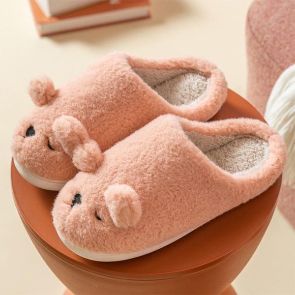 women winter couple slippers cute home warm shoes ladies indoor cotton house flat plush female shoe, Black
women winter couple slippers cute home warm shoes ladies indoor cotton house flat plush female shoe, Black