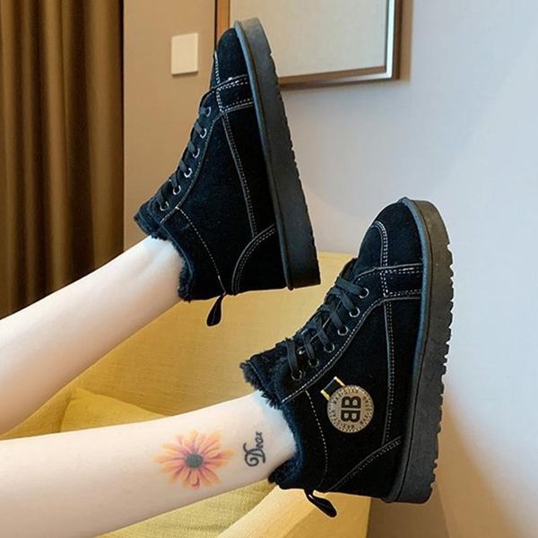 boots women autumn winter snow female flat platform flock shoes ladies lace up solid keep warm no slip casual shallow short boot, Black
boots women autumn winter snow female flat platform flock shoes ladies lace up solid keep warm no slip casual shallow short boot, Black
