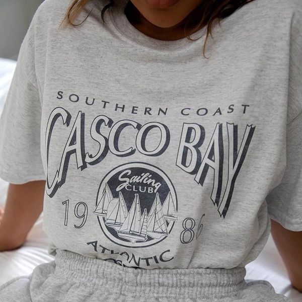 women's t-shirt fashion women 2021 letter print casual gray all-match lady short-sleeved loose tee pullovers t-shirts, White
women's t-shirt fashion women 2021 letter print casual gray all-match lady short-sleeved loose tee pullovers t-shirts, White