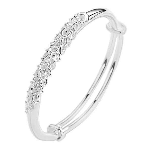 bangle 2021 peacock charm bracelet & for women silver color adjustable bangles fashion elegant jewelry, Black
bangle 2021 peacock charm bracelet & for women silver color adjustable bangles fashion elegant jewelry, Black
