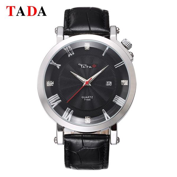 wristwatches fashion design roman diamond numerals tada genuine leather date clock 30m waterproof women men quartz wrist watche, Slivery;brown
wristwatches fashion design roman diamond numerals tada genuine leather date clock 30m waterproof women men quartz wrist watche, Slivery;brown
