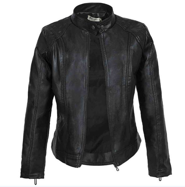 leather jacket high fashion men belt spring and autumn temperament stand collar, Black
leather jacket high fashion men belt spring and autumn temperament stand collar, Black