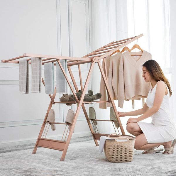 towel racks aluminum alloy floor drying rack balcony folding room hanging clothes household mobile modern craft classic
towel racks aluminum alloy floor drying rack balcony folding room hanging clothes household mobile modern craft classic