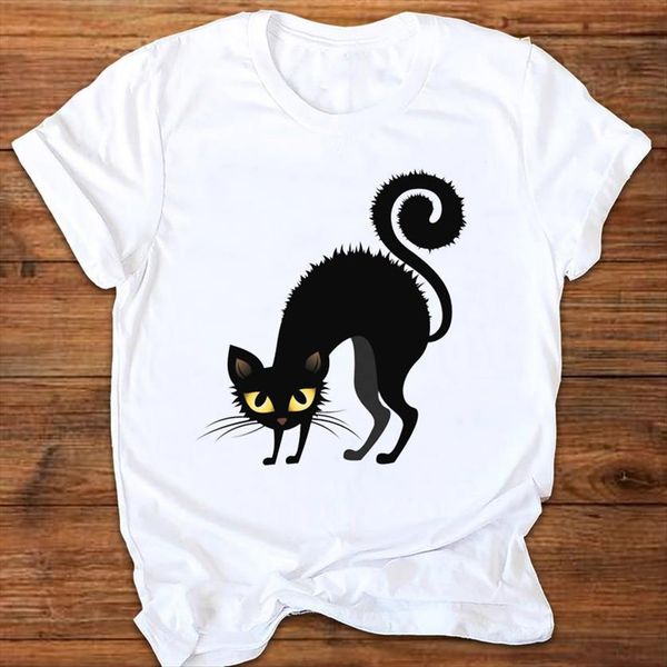 graphic scary cat cartoon womens t shirt clothing fall autumn halloween print clothes lady tees female, White
graphic scary cat cartoon womens t shirt clothing fall autumn halloween print clothes lady tees female, White