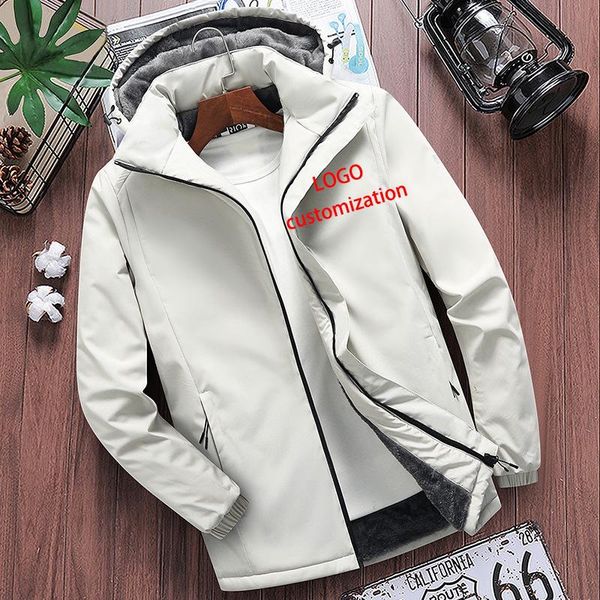 (logo customization) young men's and women's coats with plush thickened in autumn winter jackets, Black;brown
(logo customization) young men's and women's coats with plush thickened in autumn winter jackets, Black;brown