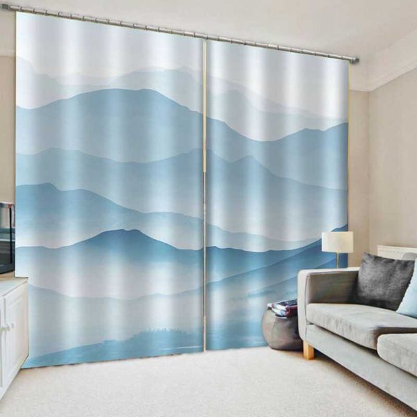 curtain & drapes 2pcs scenery blackout waterproof mold-proof blue curtains
curtain & drapes 2pcs scenery blackout waterproof mold-proof blue curtains
