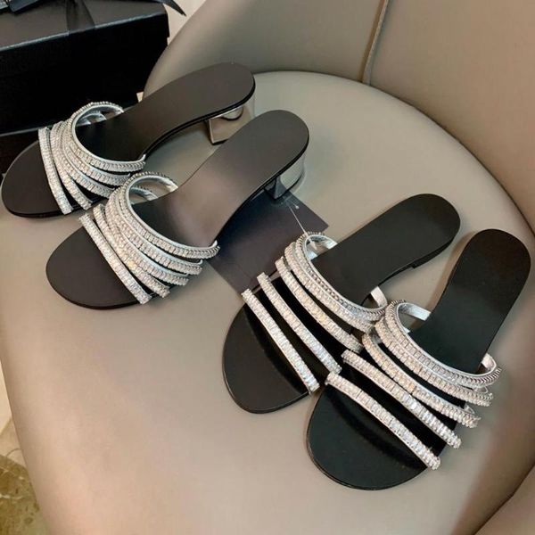 slippers 2021 crystal woman 4.5cm or 1cm heels women shoes summer outside for concise slides, Black
slippers 2021 crystal woman 4.5cm or 1cm heels women shoes summer outside for concise slides, Black