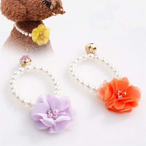 5pcs/lot sweety pet cat pearl necklace floral stretch collar for puppy dog cats jewelry accessory drop- collars & leashes
5pcs/lot sweety pet cat pearl necklace floral stretch collar for puppy dog cats jewelry accessory drop- collars & leashes
