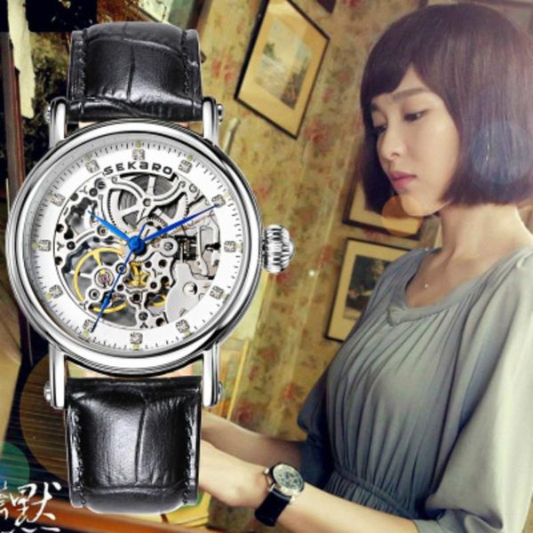 luxury automatic mechanical ladies watch seagull movement skeleton sapphire luminous women watches business leather clocks wristwatches, Slivery;brown
luxury automatic mechanical ladies watch seagull movement skeleton sapphire luminous women watches business leather clocks wristwatches, Slivery;brown