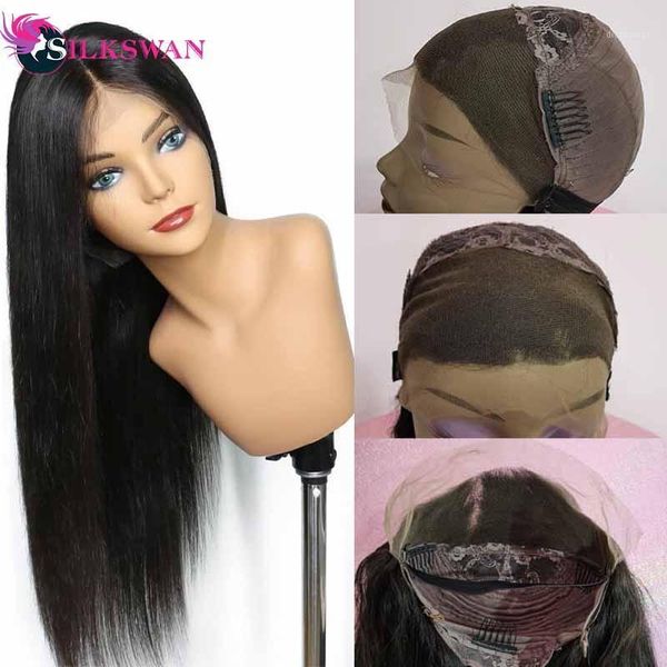 silkswan straight lace front wig 180% 200% density brazilian human hair wigs pre plucked 13x4 for black women1, Black;brown
silkswan straight lace front wig 180% 200% density brazilian human hair wigs pre plucked 13x4 for black women1, Black;brown