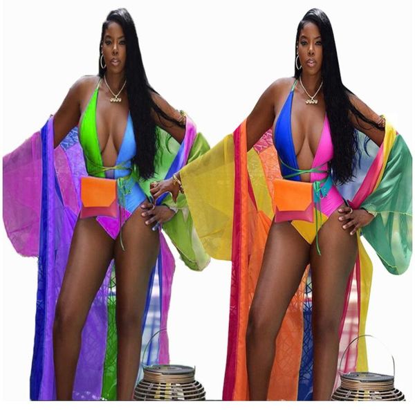women's tracksuits candy gradient color patchwork two piece set bodycon bandage bodysuit ribbons lantern sleeve maxi cardigan beach sty, Gray
women's tracksuits candy gradient color patchwork two piece set bodycon bandage bodysuit ribbons lantern sleeve maxi cardigan beach sty, Gray