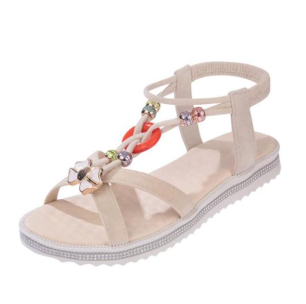 summer pregnant women flat sandals female students soft bottom with antiskid roman beach shoes, Black 
summer pregnant women flat sandals female students soft bottom with antiskid roman beach shoes, Black