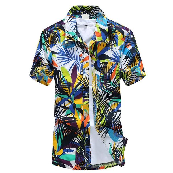 men's casual shirts mens hawaiian shirt male camisa masculina printed beach short sleeve, White;black
men's casual shirts mens hawaiian shirt male camisa masculina printed beach short sleeve, White;black