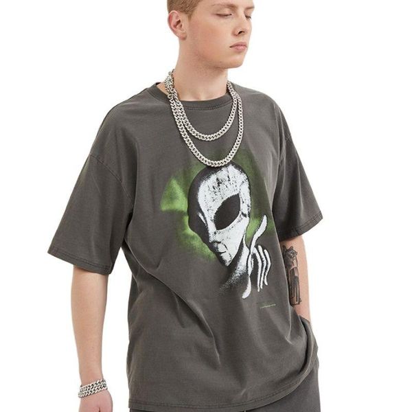 men's t-shirts 2021 summer alien print gothic retro tshirt wash men short sleeve vintage t shirts homme parodi alternative clothing rop, White;black
men's t-shirts 2021 summer alien print gothic retro tshirt wash men short sleeve vintage t shirts homme parodi alternative clothing rop, White;black