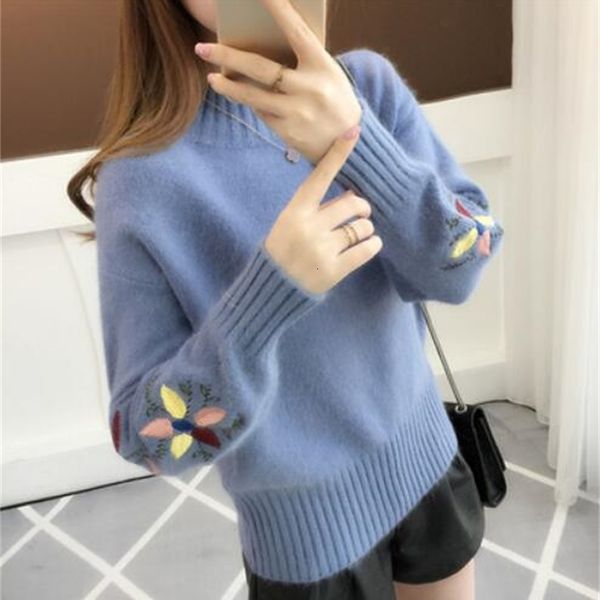 women's sweaters fdfklak thick warm women sweater autumn winter knit ladies sweaters turtleneck pullover sweter embroidery wool pull z, White;black
women's sweaters fdfklak thick warm women sweater autumn winter knit ladies sweaters turtleneck pullover sweter embroidery wool pull z, White;black