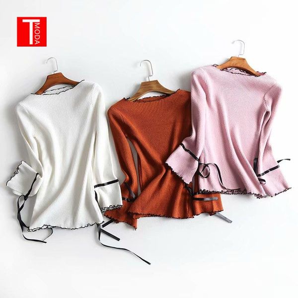 women's sweaters 2021 autumn fashion women sweater long sleeves loose bow knitting female pullover jumper, White;black
women's sweaters 2021 autumn fashion women sweater long sleeves loose bow knitting female pullover jumper, White;black