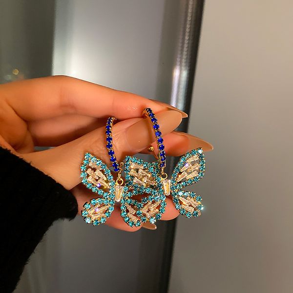 simple fashion korean earrings s925 silver needle full diamond zircon butterfly net red same personalized earrings, Golden
simple fashion korean earrings s925 silver needle full diamond zircon butterfly net red same personalized earrings, Golden