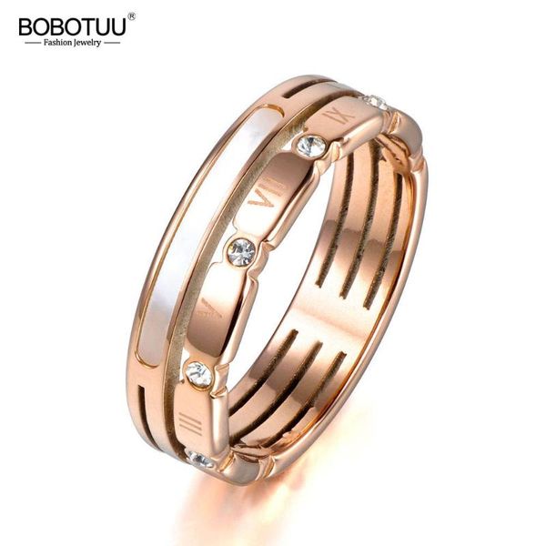 wedding rings bobotuu roman numerals ring jewelry for women rose gold color stainless steel cubic zirconia & shell br17161, Slivery;golden
wedding rings bobotuu roman numerals ring jewelry for women rose gold color stainless steel cubic zirconia & shell br17161, Slivery;golden