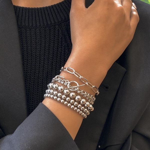 beaded, strands 6pcs/set steampunk hip hop ccb bead chain bracelets bangles rhinestone crystal toggle lasso bracelet wrist jewelry, Black
beaded, strands 6pcs/set steampunk hip hop ccb bead chain bracelets bangles rhinestone crystal toggle lasso bracelet wrist jewelry, Black