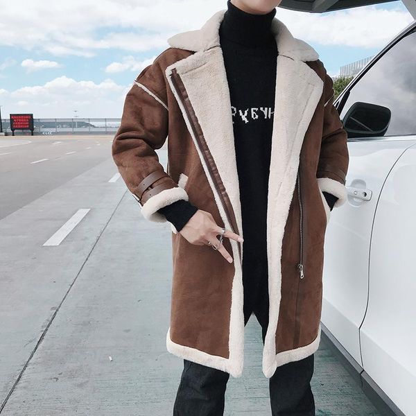 men's wool & blends lamb fur warm coats men winter long design outwear treach velvet 2021 male black cotton padded parkas
men's wool & blends lamb fur warm coats men winter long design outwear treach velvet 2021 male black cotton padded parkas