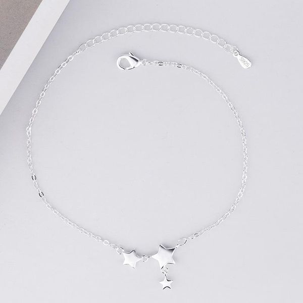 link, chain elegant simple design star metal bracelet fashion women's wedding silver color hand charming party jewelry girl gift, Black
link, chain elegant simple design star metal bracelet fashion women's wedding silver color hand charming party jewelry girl gift, Black