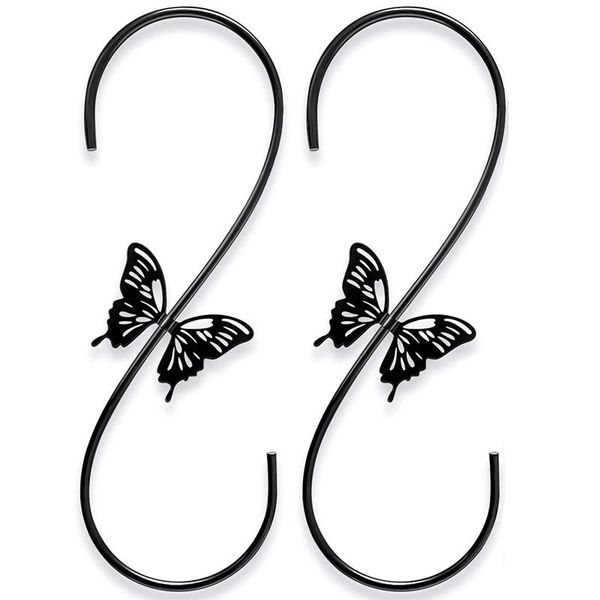 hooks & rails attractive bird feeders hanger 12-inch, 2pcs metal hook, outdoor steel s hook with butterfly design
hooks & rails attractive bird feeders hanger 12-inch, 2pcs metal hook, outdoor steel s hook with butterfly design