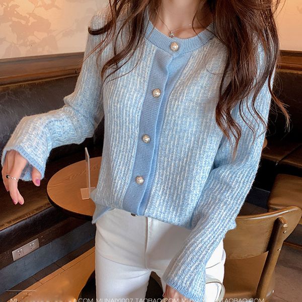 women's jackets woman autumn knitted cardigan with long sleeve button elastic neck cardigans female sweater open point femme outwear cf, Black;brown
women's jackets woman autumn knitted cardigan with long sleeve button elastic neck cardigans female sweater open point femme outwear cf, Black;brown