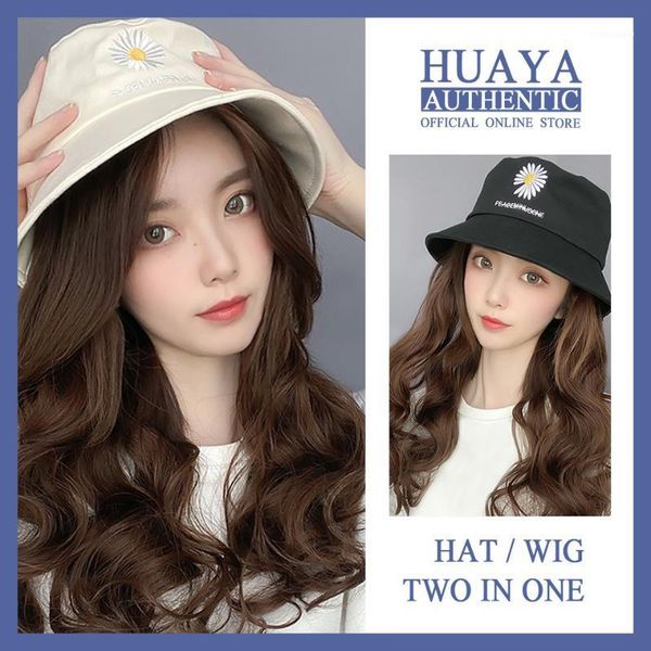 wig natural connection hat wigs women's long wavy hair two in one high temperature fiber wig1, Black
wig natural connection hat wigs women's long wavy hair two in one high temperature fiber wig1, Black