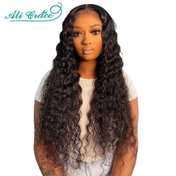 lace wigs brazilian deep wave frontal wig with baby hair ali grace pre-plucked 13x4 front human for black women, Black;brown
lace wigs brazilian deep wave frontal wig with baby hair ali grace pre-plucked 13x4 front human for black women, Black;brown