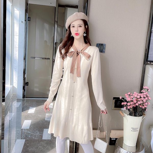 casual dresses coigarsam full sleeve women dress winter knitting bow black apricot 8762, Black;gray
casual dresses coigarsam full sleeve women dress winter knitting bow black apricot 8762, Black;gray