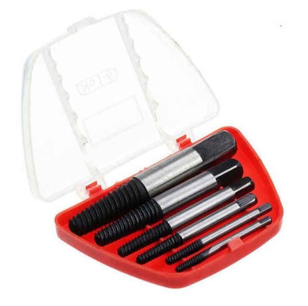 professional hand tool sets 5pcs/6pcs screw extractor broken speed out damaged tools drill bits guide set bolt remover easy
professional hand tool sets 5pcs/6pcs screw extractor broken speed out damaged tools drill bits guide set bolt remover easy
