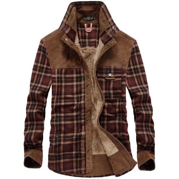 men's casual shirts winter men thick warm fleece mens shirt plaid pure cotton camisa masculina fashion gentlemen chemise homme -4xl, White;black
men's casual shirts winter men thick warm fleece mens shirt plaid pure cotton camisa masculina fashion gentlemen chemise homme -4xl, White;black