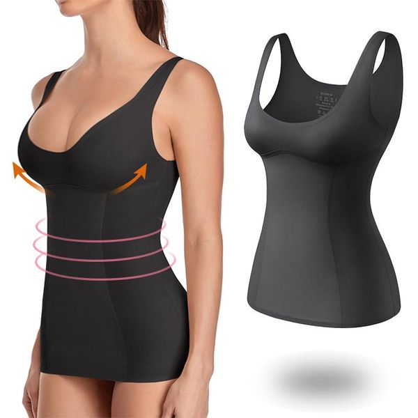 women's shapers silk tank wireless paded lingerie push up body shaper seamless padded vest camisole feminino comfortable shapewear, Black;white
women's shapers silk tank wireless paded lingerie push up body shaper seamless padded vest camisole feminino comfortable shapewear, Black;white