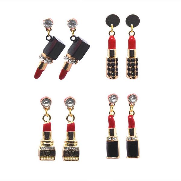 dangle & chandelier s925 gold rhinestone lipstick pendant hypoallergenic earrings funny creative ear jewelry women's fashion personalit, Silver
dangle & chandelier s925 gold rhinestone lipstick pendant hypoallergenic earrings funny creative ear jewelry women's fashion personalit, Silver