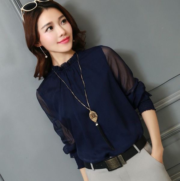ladies work shirt lace ruffle long loose short chiffon blouse shirts women fashion sleeve casual blouses, White
ladies work shirt lace ruffle long loose short chiffon blouse shirts women fashion sleeve casual blouses, White