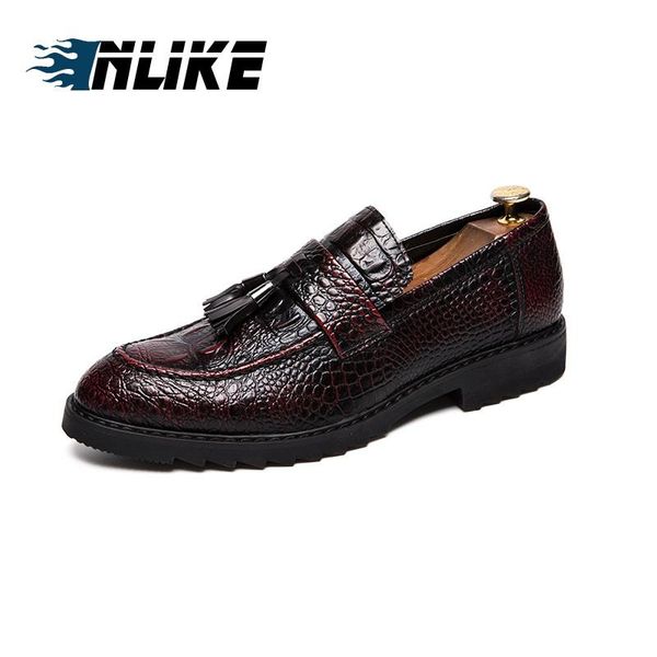 dress shoes inlike formal men pointed toe slip on tassel leather oxford for footwear, Black
dress shoes inlike formal men pointed toe slip on tassel leather oxford for footwear, Black