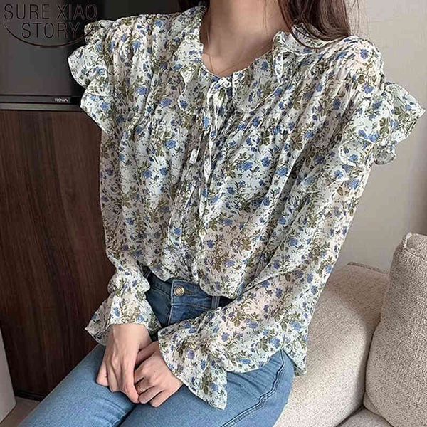 autumn sweet women long sleeve shirt floral print chiffon blouses ruffled green casual ladies blusas 10336 210417, White
autumn sweet women long sleeve shirt floral print chiffon blouses ruffled green casual ladies blusas 10336 210417, White